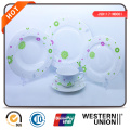 2016 The Most Popular Colored Decal Dinner Set From China